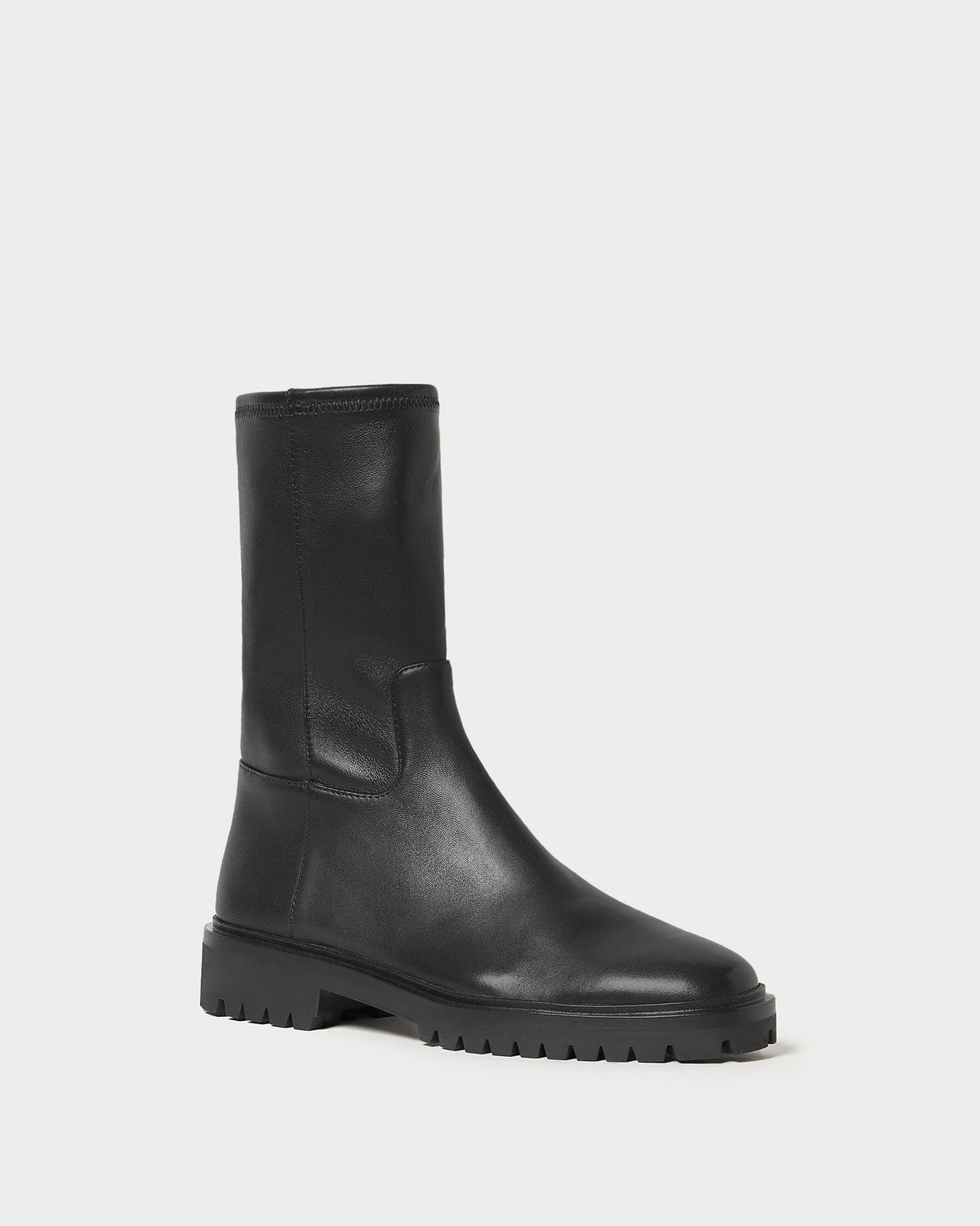 Danny Black Leather Lug Boot - Loeffler Randall Sale