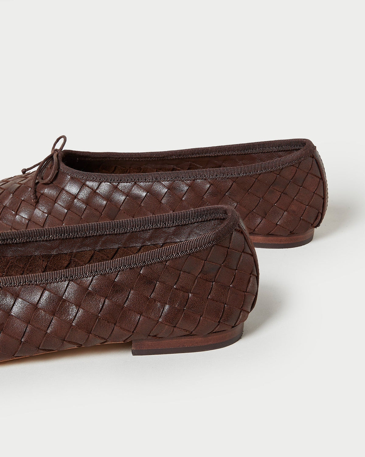 Landry Chocolate Woven Ballet Flat - Loeffler Randall Special Offer