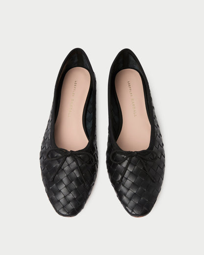 Landry Black Woven Ballet Flat - Loeffler Randall Smart Buy