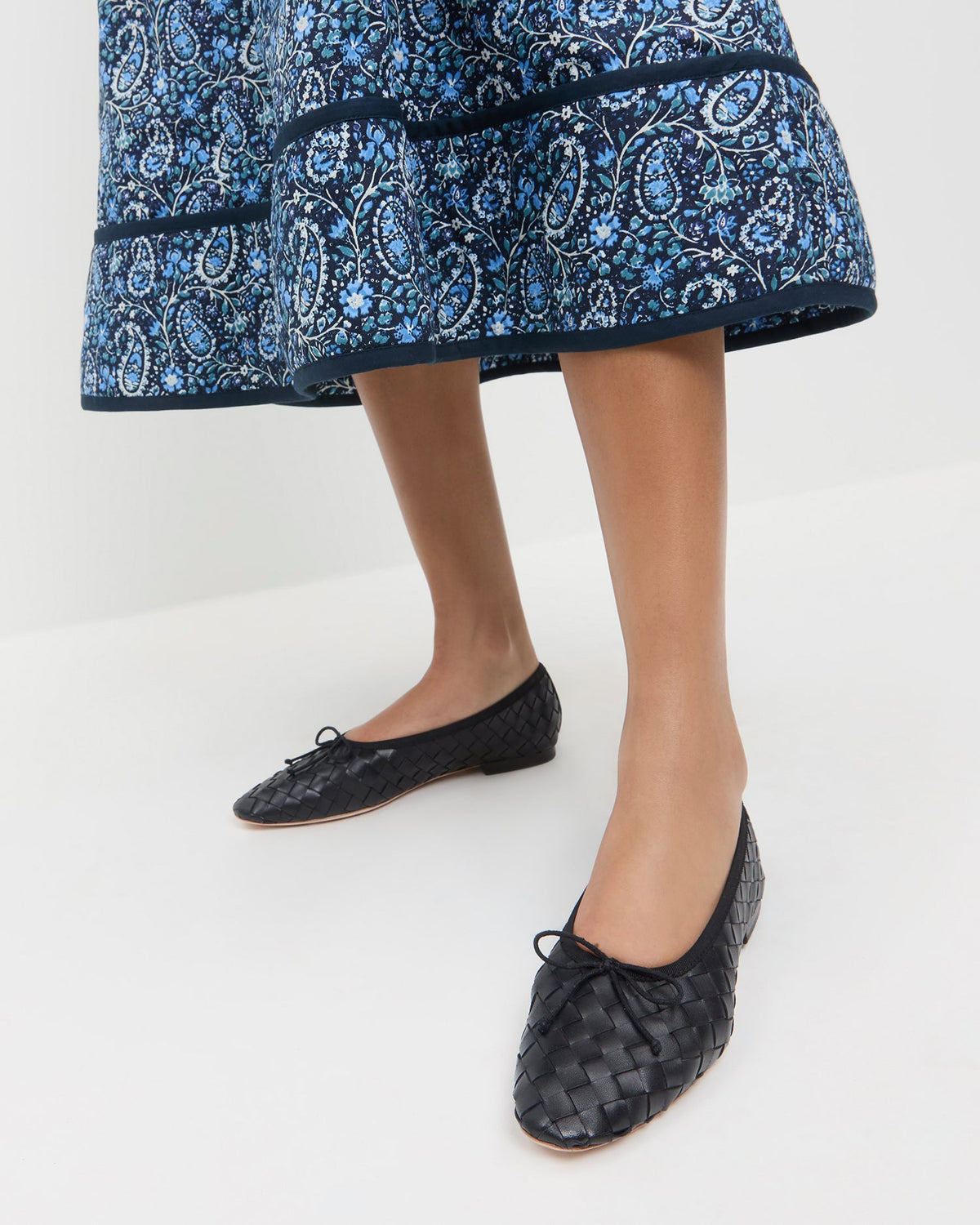 Landry Black Woven Ballet Flat - Loeffler Randall Smart Buy