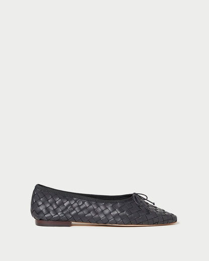 Landry Black Woven Ballet Flat - Loeffler Randall Smart Buy