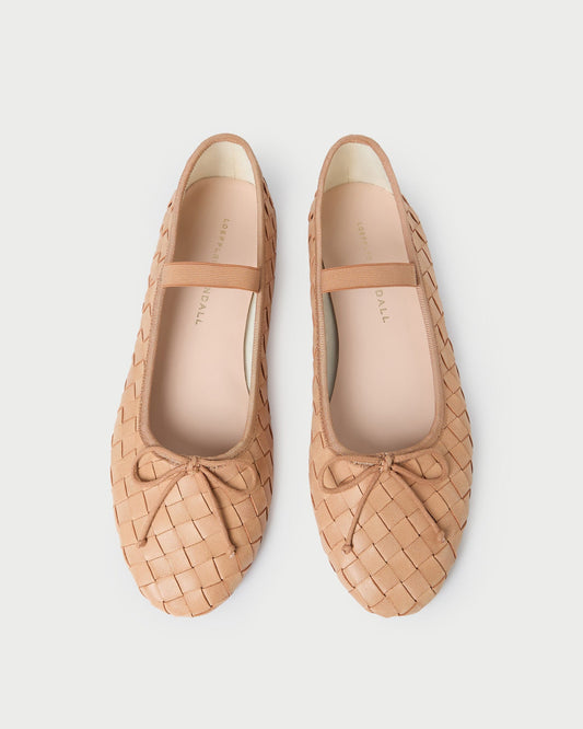 Leonie Honey Woven Ballet Flat - Loeffler Randall Customer Favorite