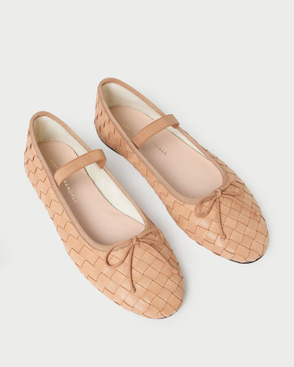 Leonie Honey Woven Ballet Flat - Loeffler Randall Customer Favorite