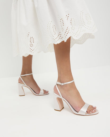 Malia Cream Curved-Heel Sandal - Loeffler Randall Special Offer