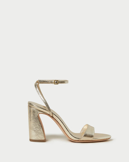 Malia Champagne Curved-Heel Sandal - Loeffler Randall Premium