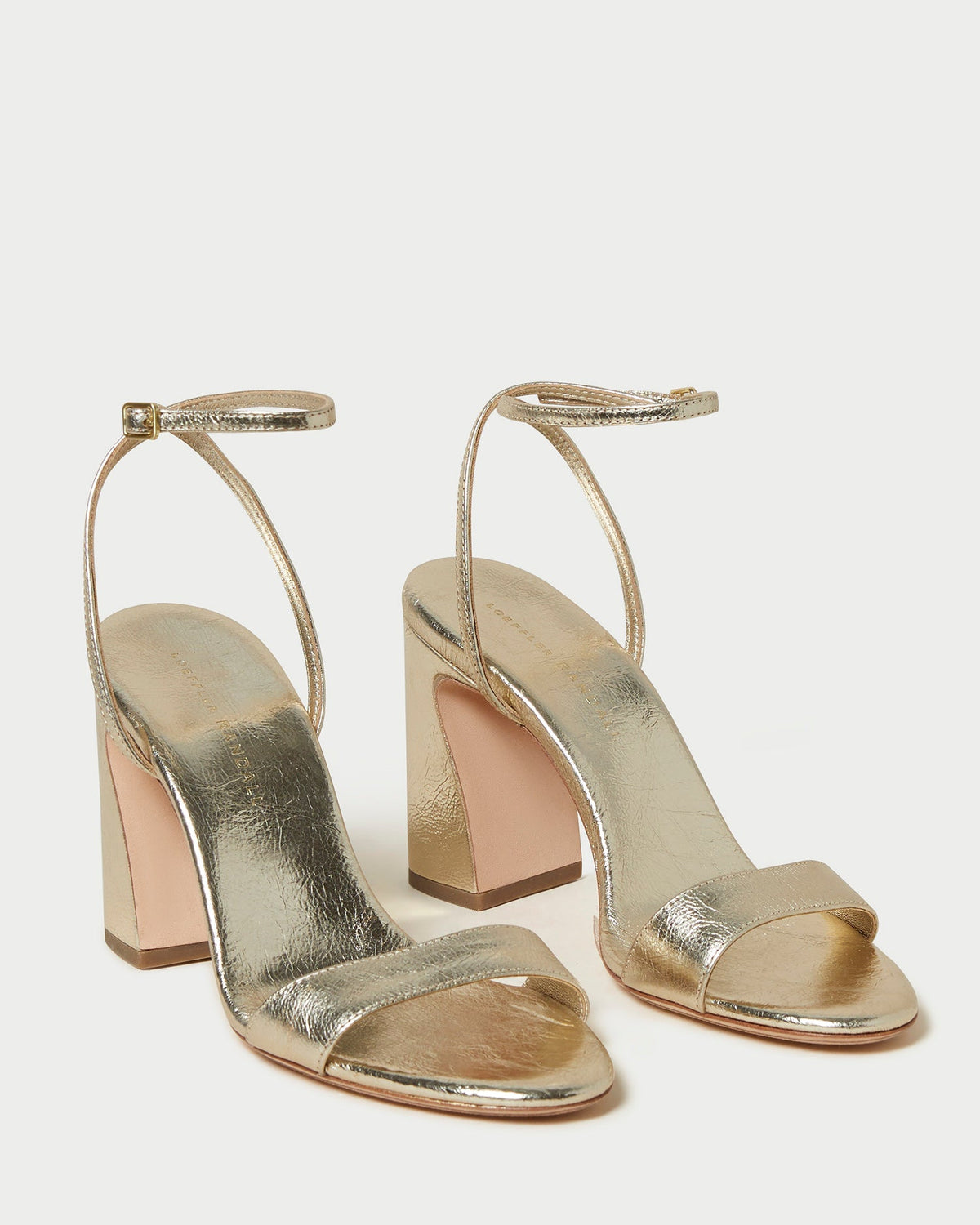 Malia Champagne Curved-Heel Sandal - Loeffler Randall Premium