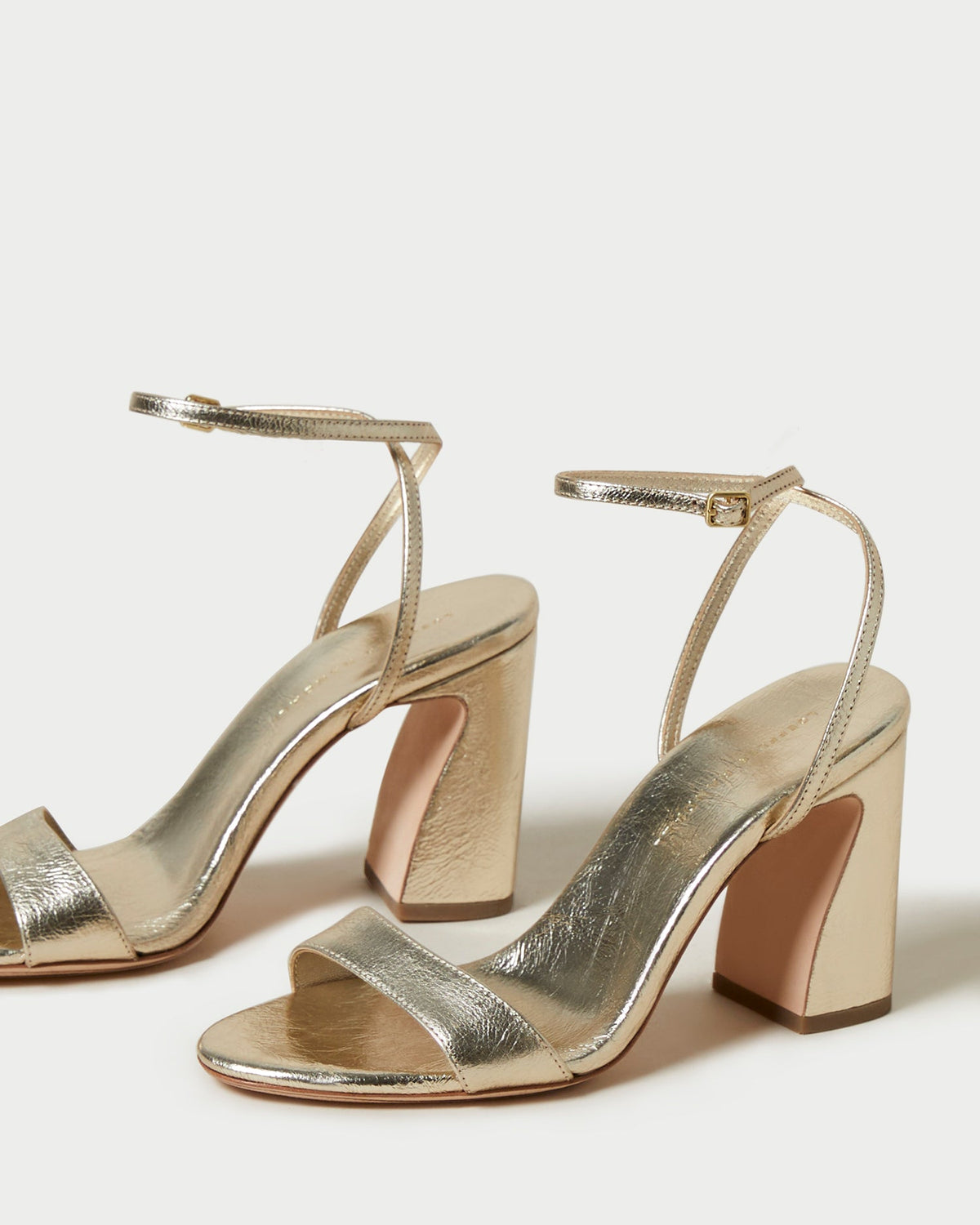 Malia Champagne Curved-Heel Sandal - Loeffler Randall Premium