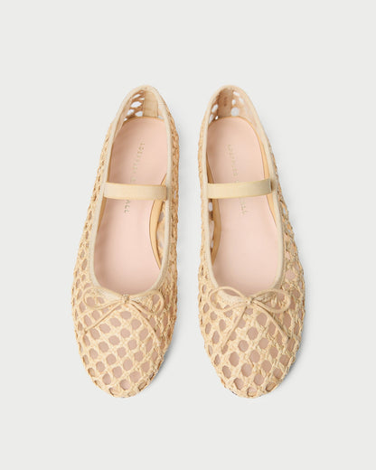 Leonie Natural Crochet Ballet Flat - Loeffler Randall Trending