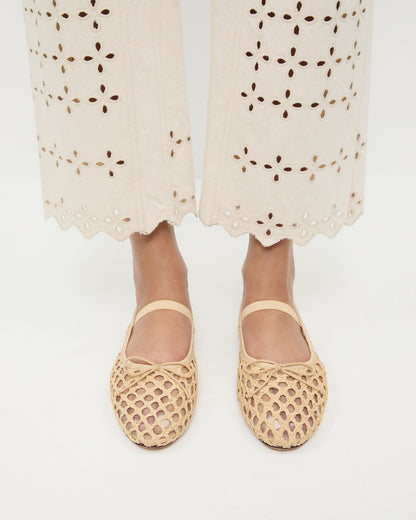 Leonie Natural Crochet Ballet Flat - Loeffler Randall Trending