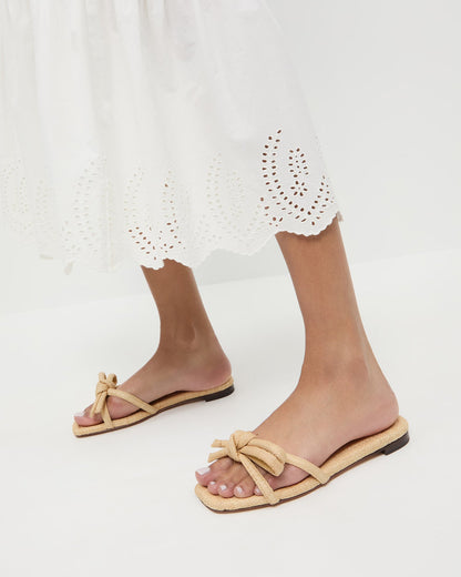 Hadley Natural Bow Sandal - Loeffler Randall Value