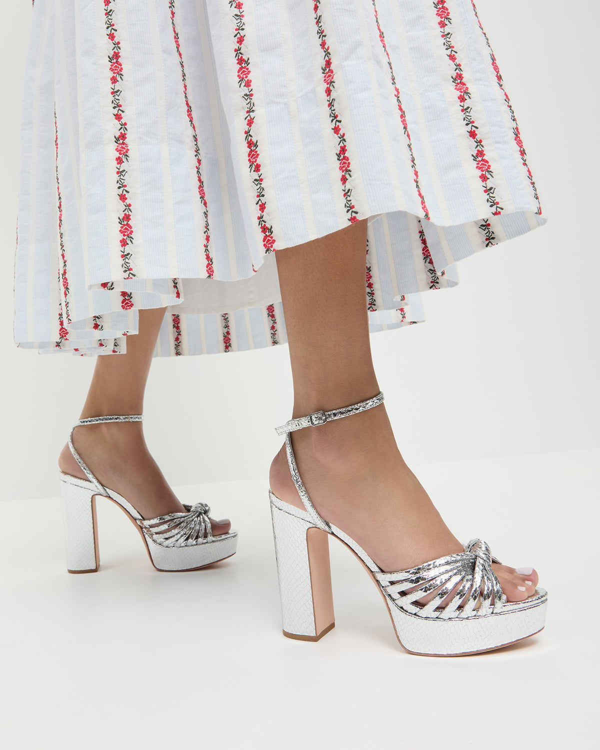 Rivka Silver Knot Platform Sandal - Loeffler Randall Trusted