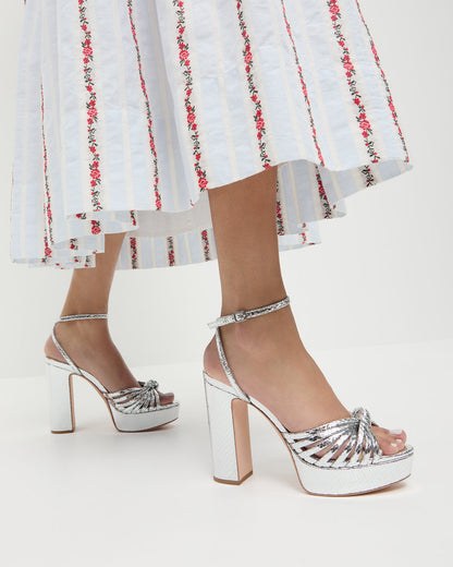 Rivka Silver Knot Platform Sandal - Loeffler Randall Trusted