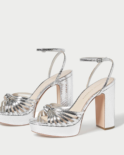 Rivka Silver Knot Platform Sandal - Loeffler Randall Trusted