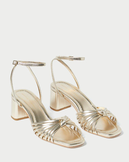 Olivia Champagne Knot Mid-Heel - Loeffler Randall Customer Favorite