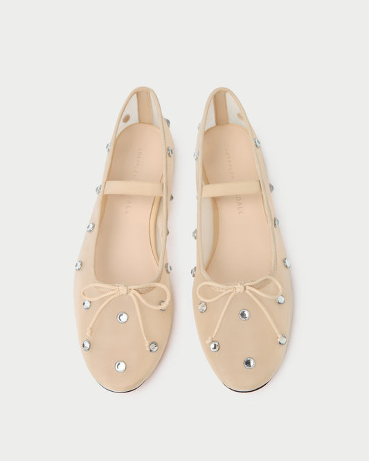 Leonie Caramel/Crystal Ballet Flat - Loeffler Randall Top Pick