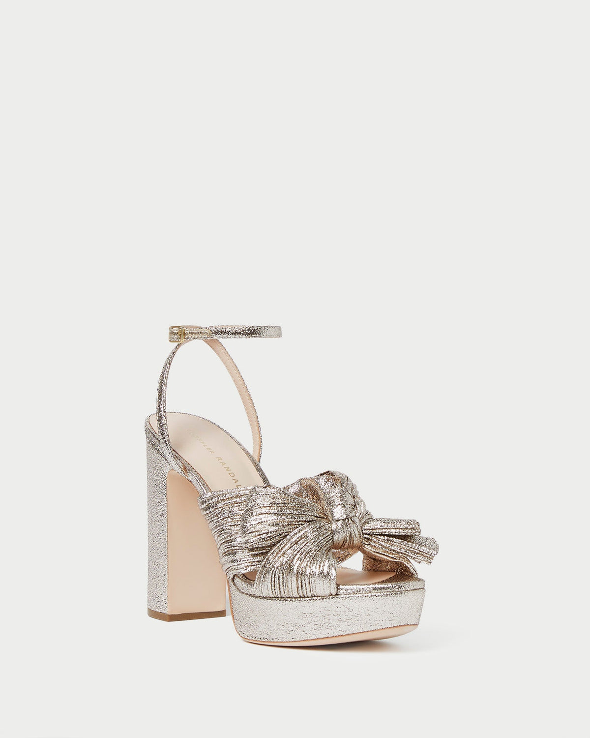 Natalia Champagne Platform Bow Heel - Loeffler Randall Trending