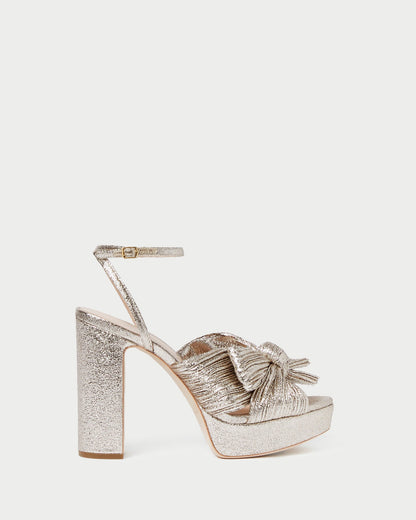 Natalia Champagne Platform Bow Heel - Loeffler Randall Trending