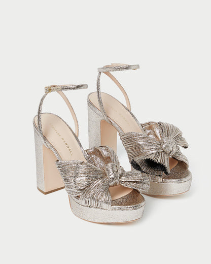 Natalia Champagne Platform Bow Heel - Loeffler Randall Trending