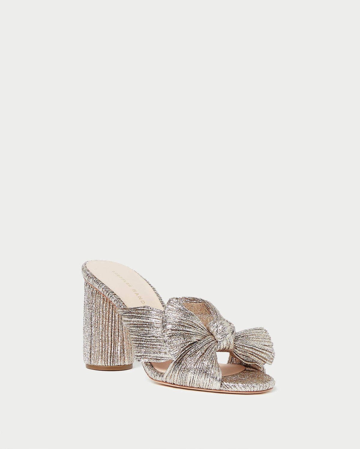 Penny Champagne Pleated Bow Heel - Loeffler Randall Trending