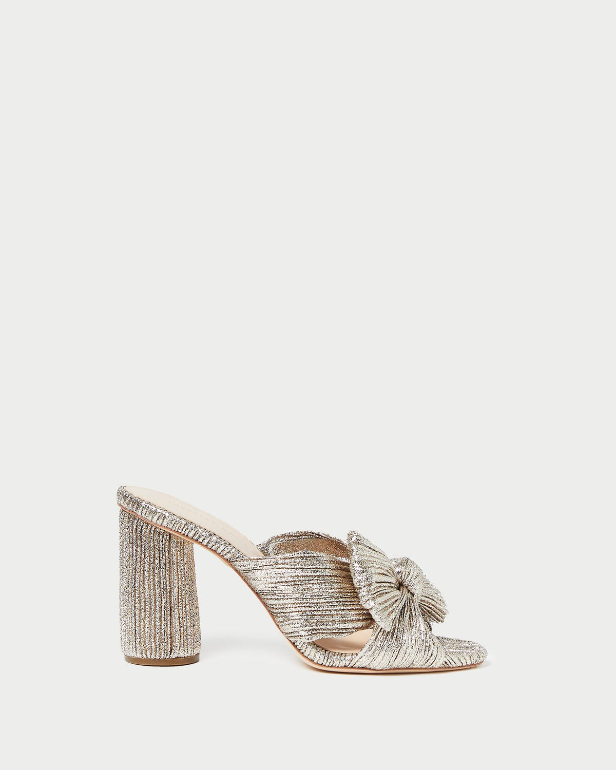 Penny Champagne Pleated Bow Heel - Loeffler Randall Trending