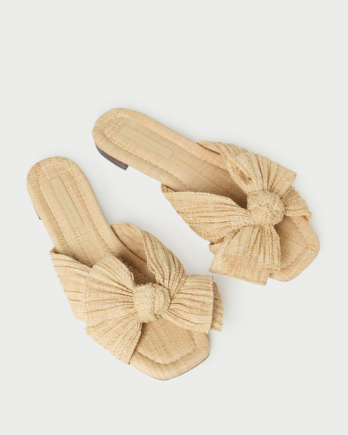 Daphne Natural Bow Slide Sandal - Loeffler Randall Classic