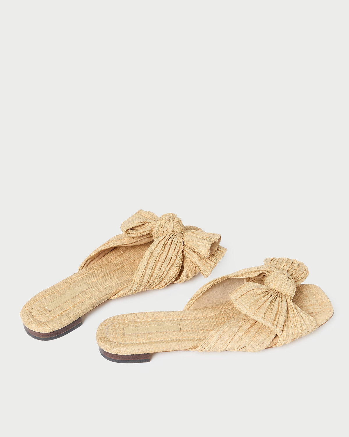 Daphne Natural Bow Slide Sandal - Loeffler Randall Classic