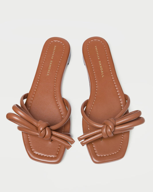 Hadley Timber Leather Bow Sandal - Loeffler Randall New
