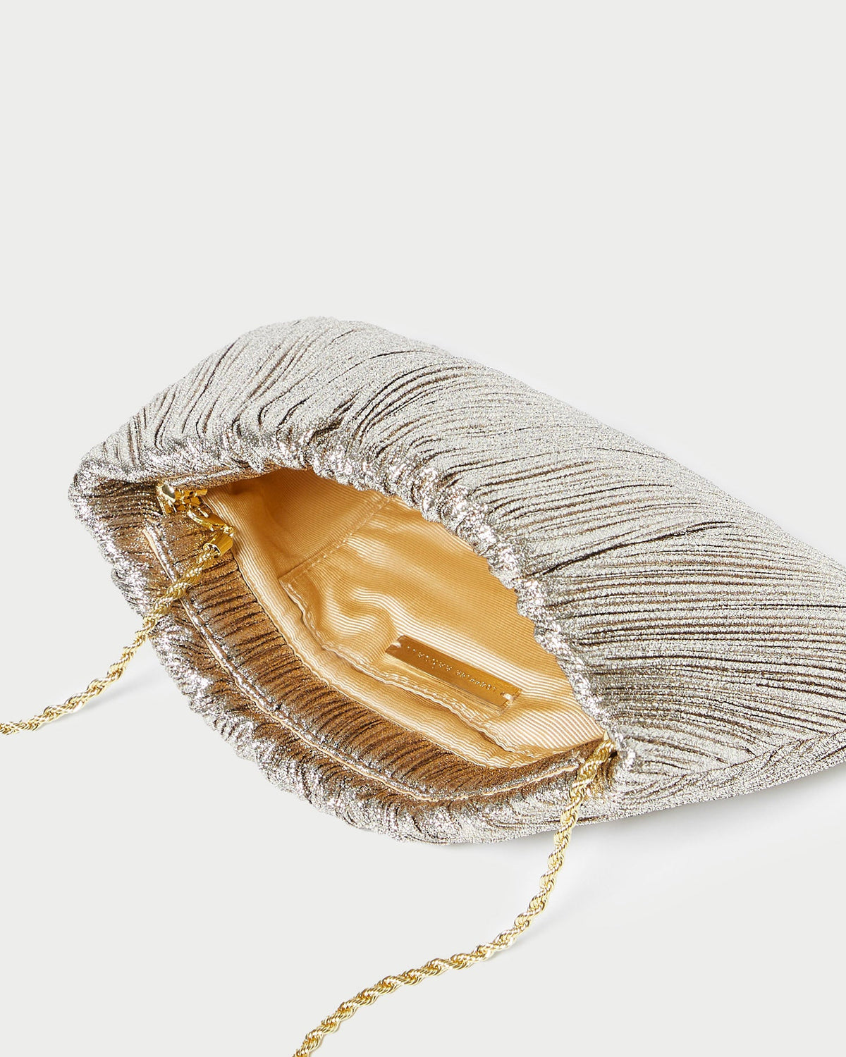 Brit Champagne Flat Pleated Clutch - Loeffler Randall Trending