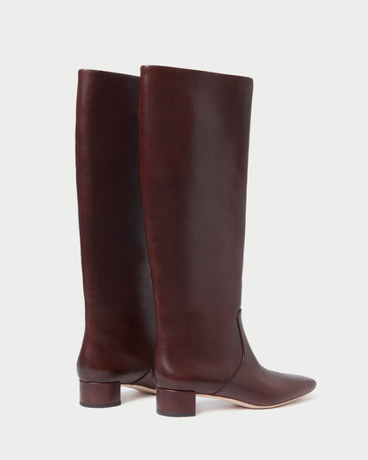 Indy Espresso Leather Tall Boot - Loeffler Randall Featured