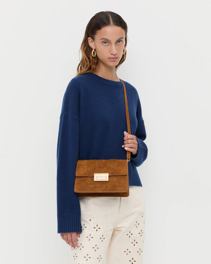 Delphine Cacao Suede Shoulder Bag - Loeffler Randall Best Price