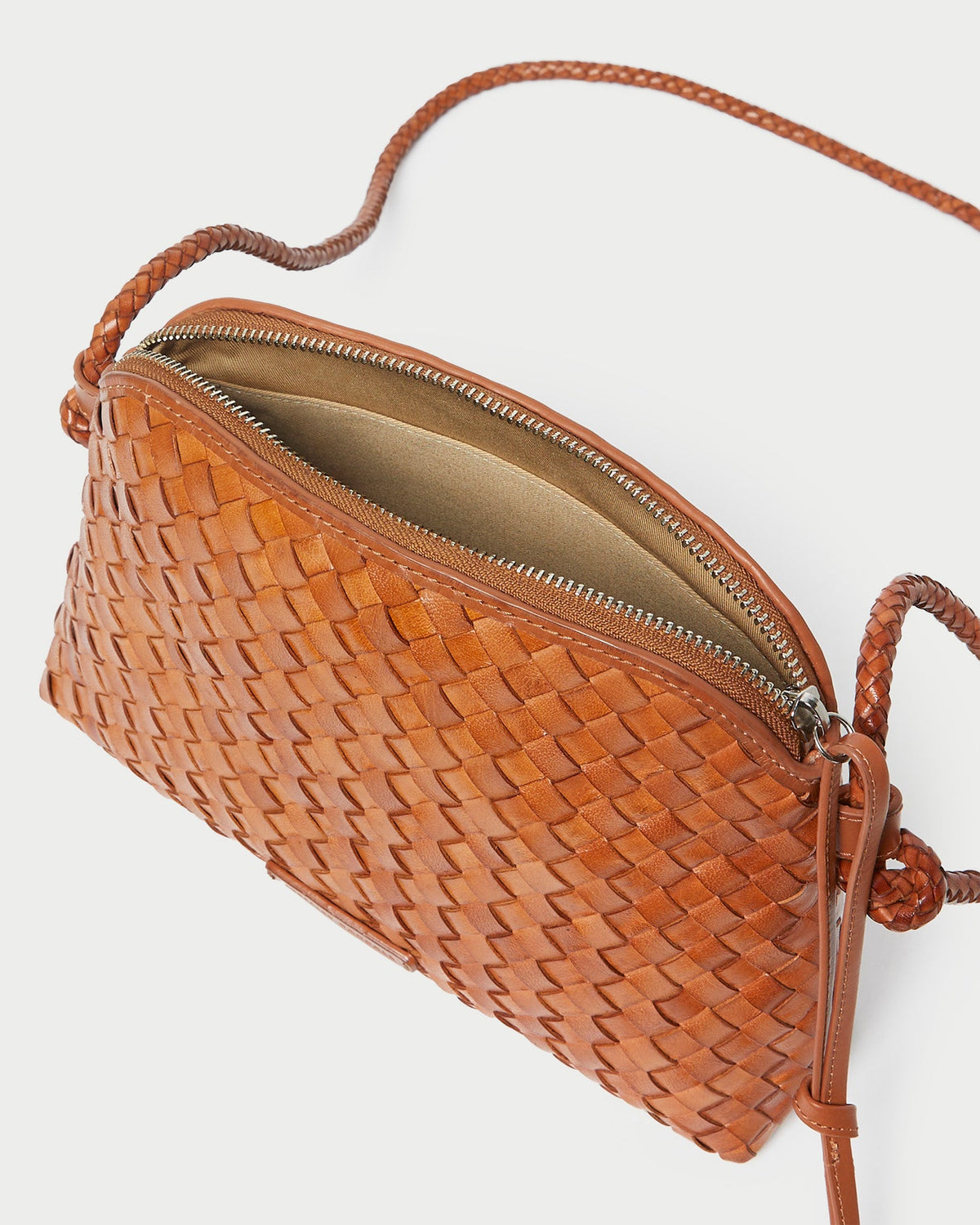 Mallory Timber Woven Leather Crossbody - Loeffler Randall Discount