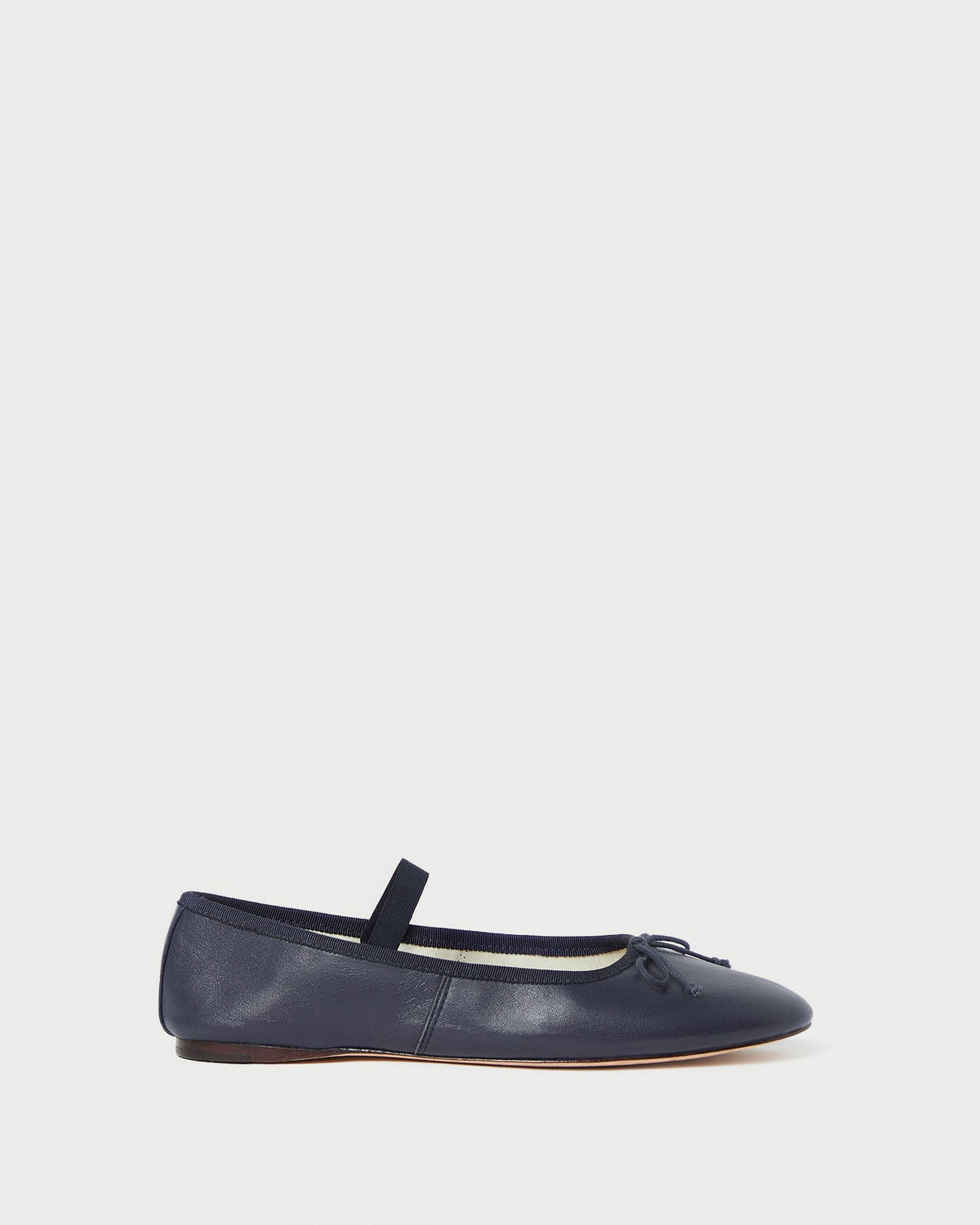Leonie Navy Leather Ballet Flat - Loeffler Randall Best Seller