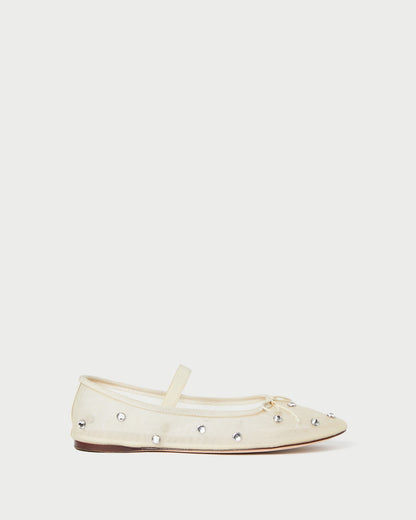 Leonie Cream/Crystal Ballet Flat - Loeffler Randall Top Pick