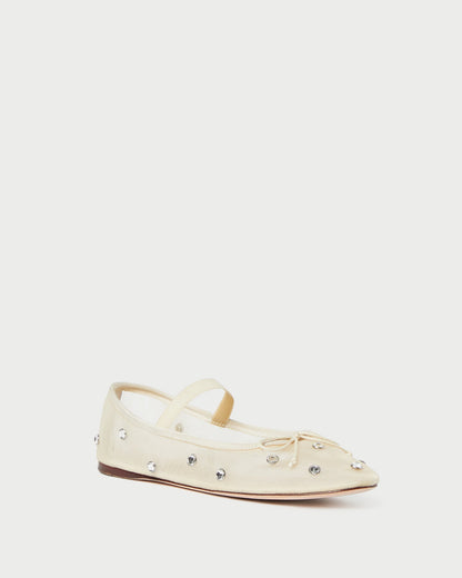 Leonie Cream/Crystal Ballet Flat - Loeffler Randall Top Pick