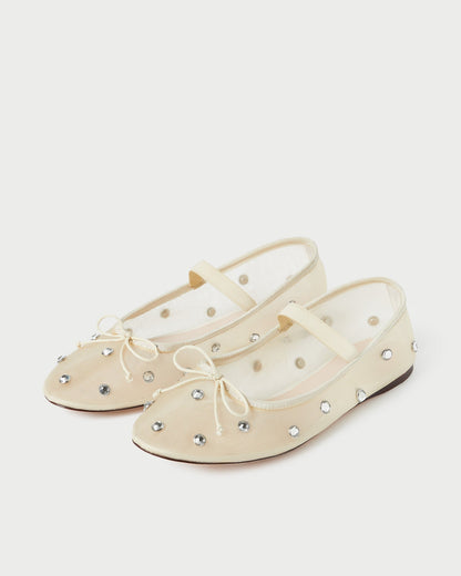 Leonie Cream/Crystal Ballet Flat - Loeffler Randall Top Pick