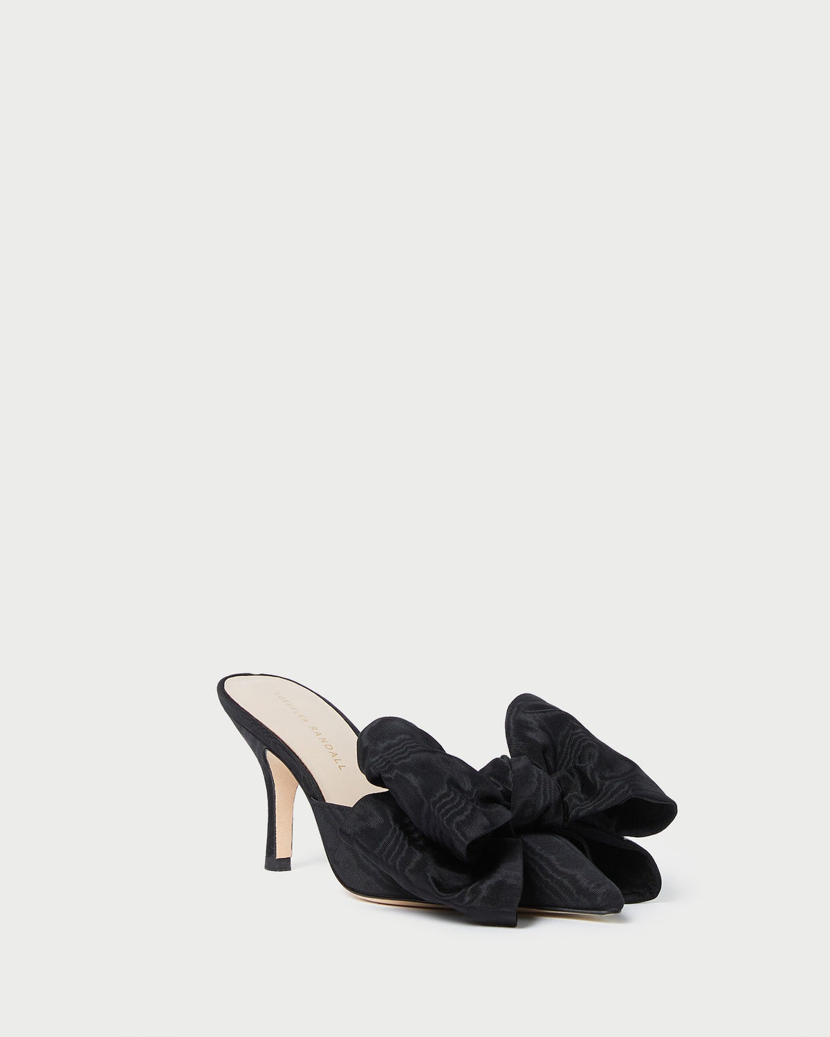 Margot Black Moiré Bow Mule - Loeffler Randall Great Value