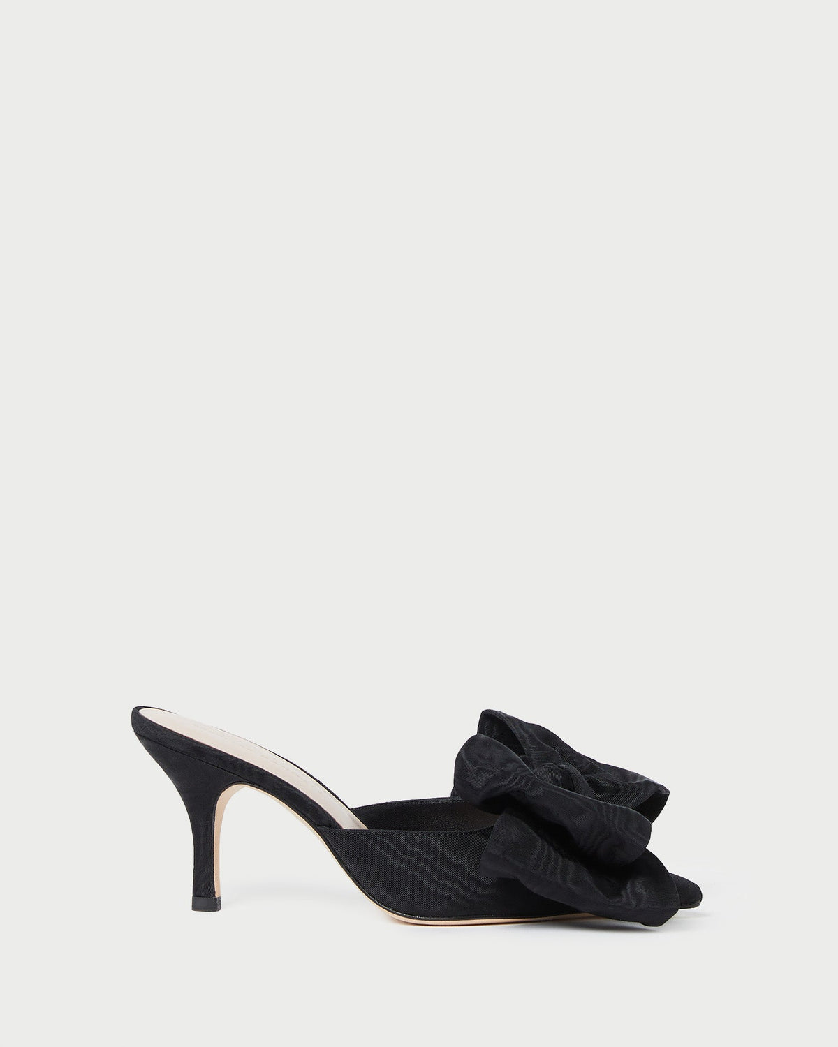 Margot Black Moiré Bow Mule - Loeffler Randall Great Value