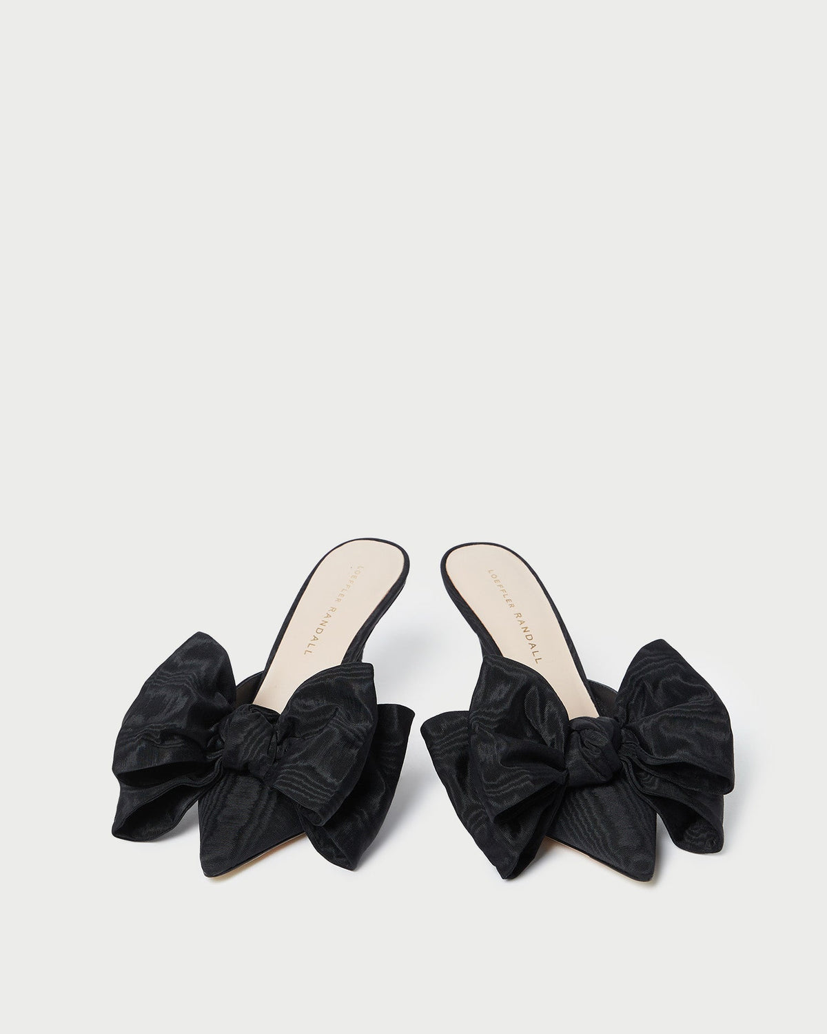 Margot Black Moiré Bow Mule - Loeffler Randall Great Value