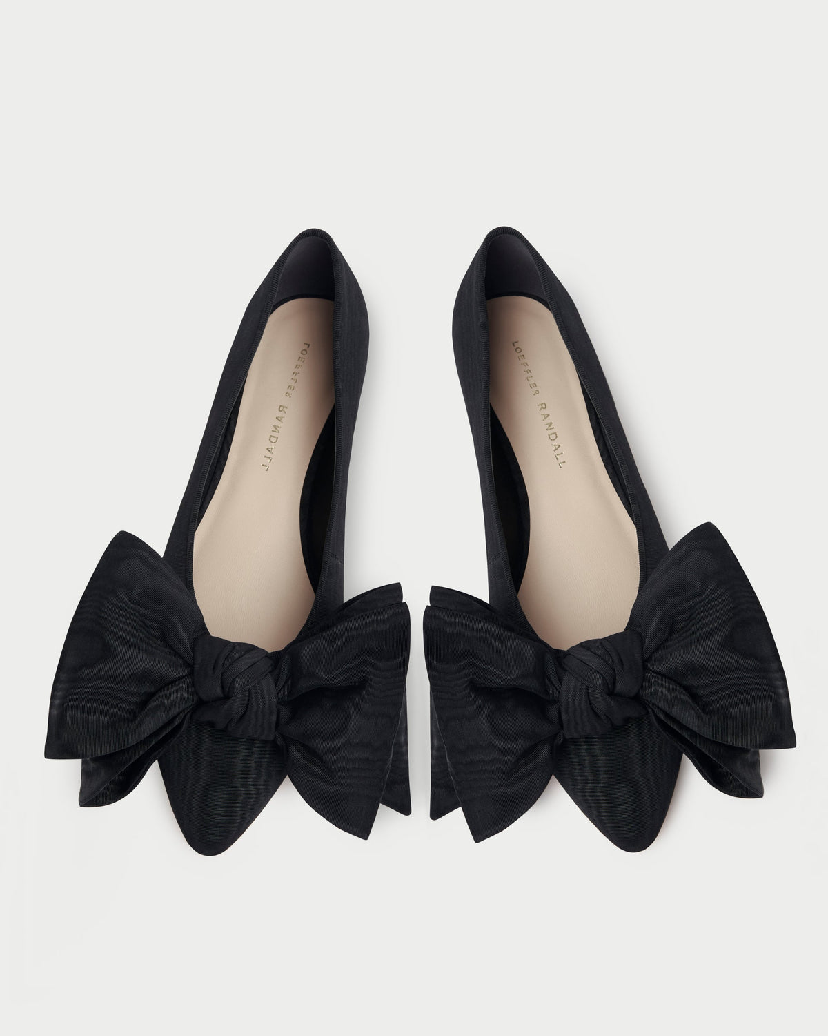 Noa Black Moiré Bow Flat - Loeffler Randall Featured