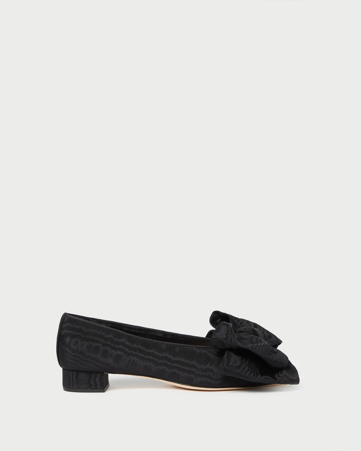 Noa Black Moiré Bow Flat - Loeffler Randall Featured