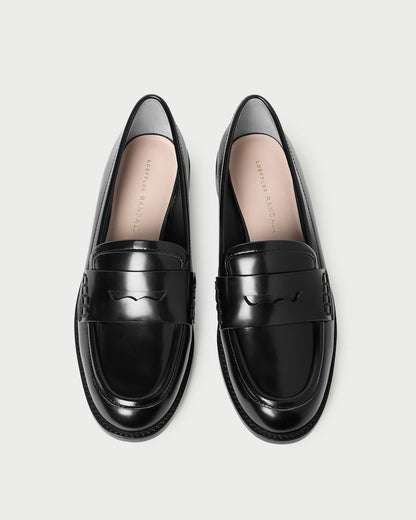 Rachel Black Leather Loafer - Loeffler Randall Value
