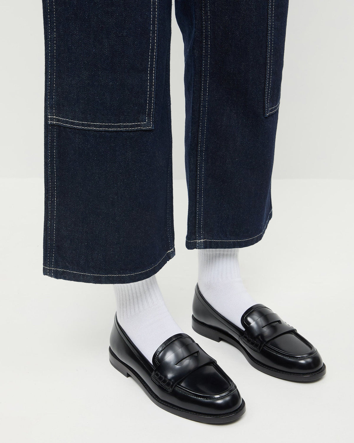 Rachel Black Leather Loafer - Loeffler Randall Value