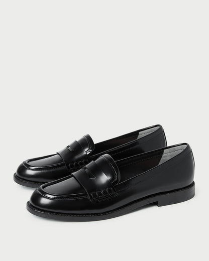 Rachel Black Leather Loafer - Loeffler Randall Value