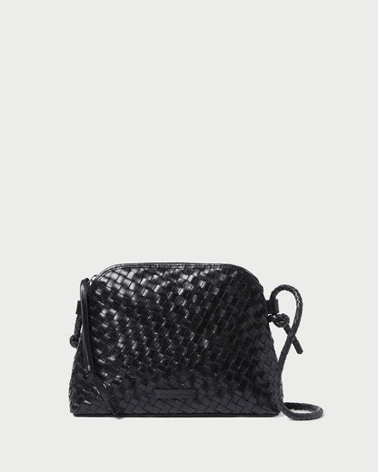 Mallory Black Woven Leather Crossbody - Loeffler Randall Hot Sale