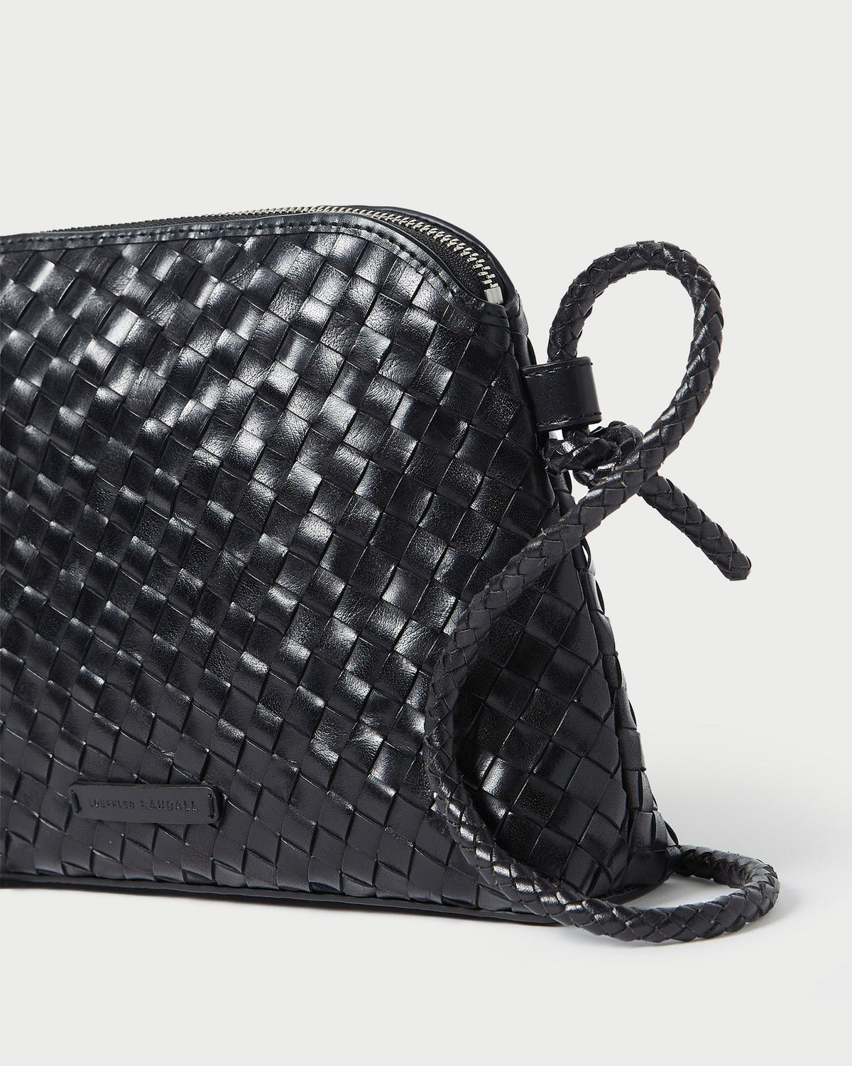 Mallory Black Woven Leather Crossbody - Loeffler Randall Hot Sale
