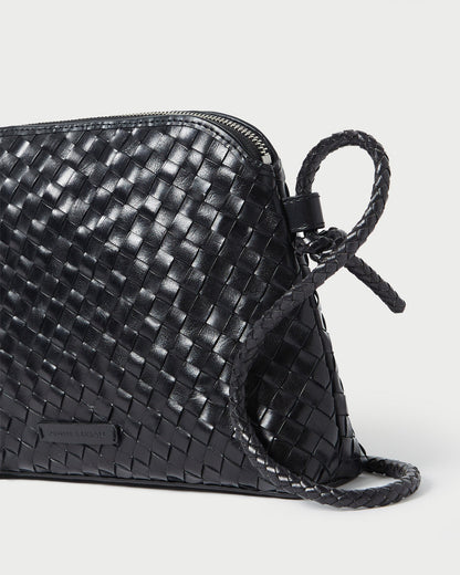 Mallory Black Woven Leather Crossbody - Loeffler Randall Hot Sale