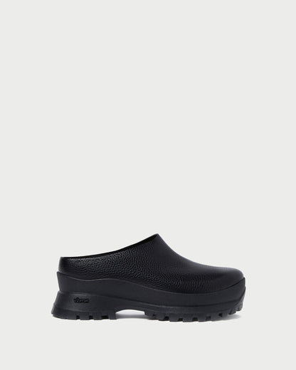 Gemma Black Leather Lug Mule - Loeffler Randall Exclusive
