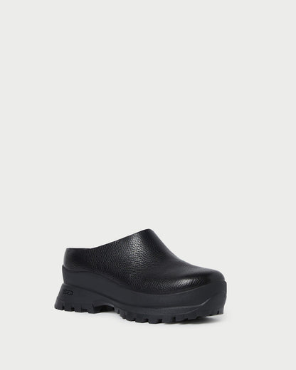 Gemma Black Leather Lug Mule - Loeffler Randall Exclusive