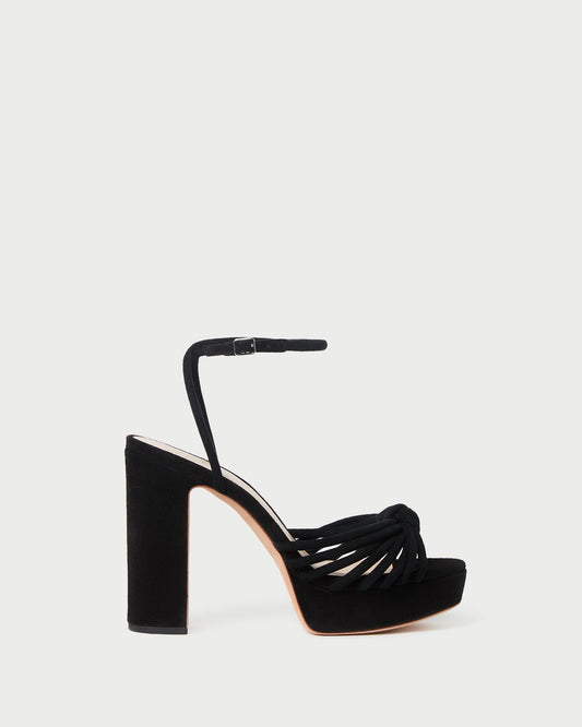 Rivka Black Suede Platform Sandal - Loeffler Randall Value