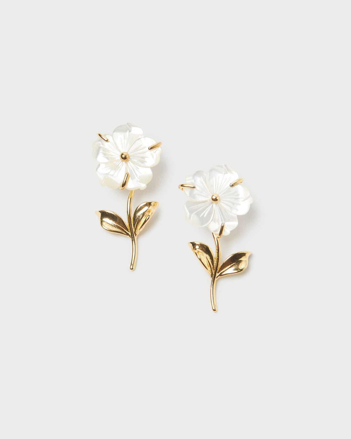 Mai Gold/Pearl Flower Earrings - Loeffler Randall Premium